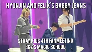 Stray Kids Hyunjin and Felix's Baggy Jeans Dance At 4th fanmeeting SKZ'S Magic School