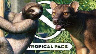 New Animals, Building Pieces & Plants | TROPICAL PACK | Planet Zoo