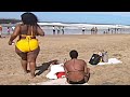 Durban beaches summer time december 2022 beach walk only in southafrica