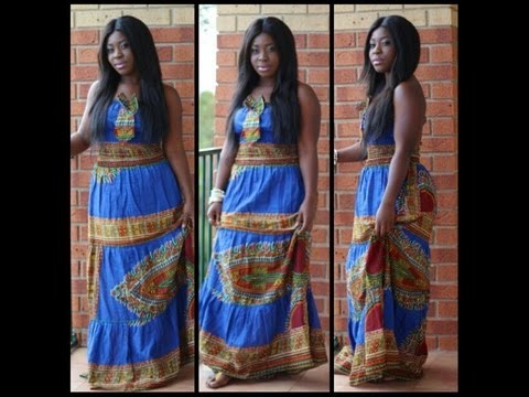 blue and white ankara styles