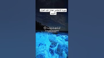 #سورة_الاخلاص #quran #المصحف #اكسبلور #الرحمن #القرآن_الكريم