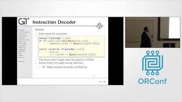 Lessons learned while formally verifying the ZipCPU - Dan Gisselquist - ORConf 2018