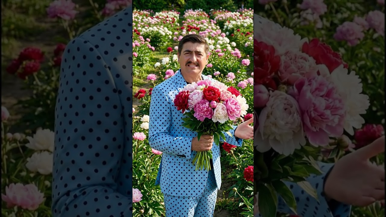 На первый взгляд, это выглядит как искусственный цветок — пион.