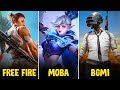 Free Fire vs MOBA Legends 5v5 vs BGMI | Comparison