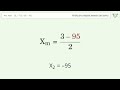 Find the midpoint between two points p1 (3,-71) and p2 (-95,-43): Step-by-Step Video Solution