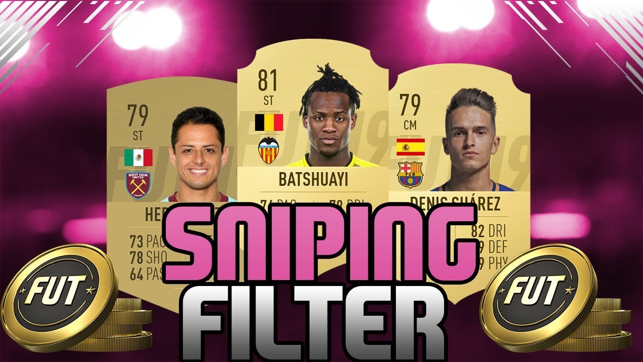 BEST SNIPING FILTER RIGHT NOW! 35 PER HOUR - FIFA 19