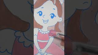 Relaxing Princess 2 Coloring リラックプリンセス色塗 #shorts #coloringbook #arttutorial #colorfulart #satisfying