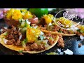 Tacos de Carne Molida Al Pastor con Salsa de Piña Asada