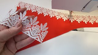 ✅Don’t miss this mysterious lace V-neck sewing technique