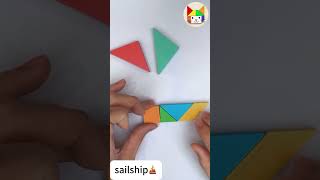How to Solve Tangram Puzzles in Geometry Kingdom#tangram    #puzzle      #indiegame    #gaming