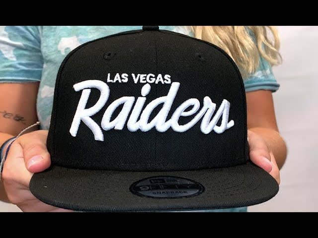 Lids Las Vegas Raiders New Era Script Logo Golfer 9FIFTY Snapback