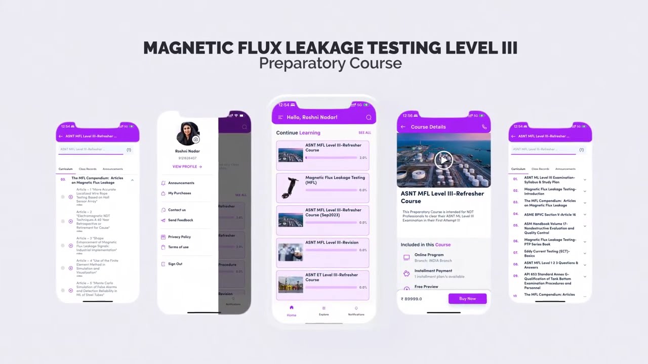 ASNT MFL Level III Preparatory Course