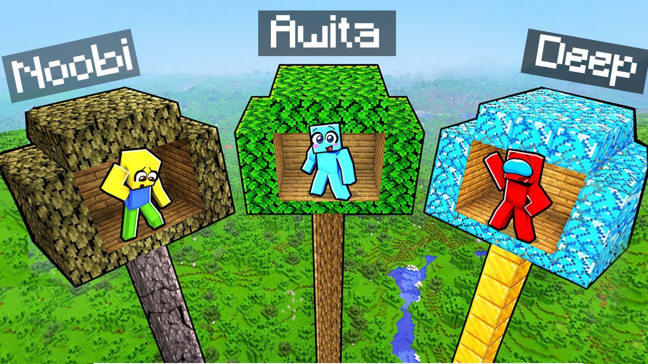 Casa del ARBOL NOOB vs Casa del ARBOL PRO En Minecraft…