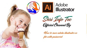 How to save adobe illustrator cc file with password