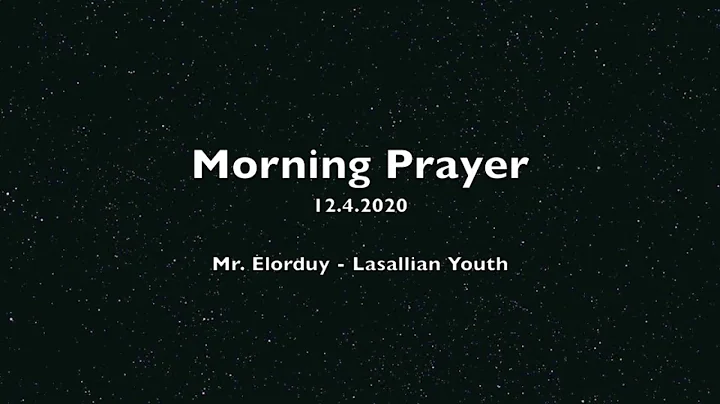 Morning Prayer 12.4.2020