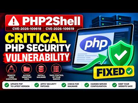 PHP2Shell Explained: Fix the Critical PHP Vulnerability (CVE-2026-109618 & CVE-2026-109619)