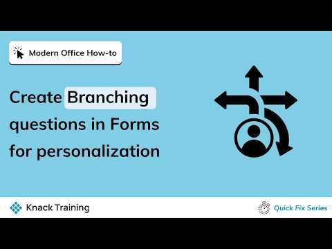 Microsoft Forms with Branching Logic | Everyday Office