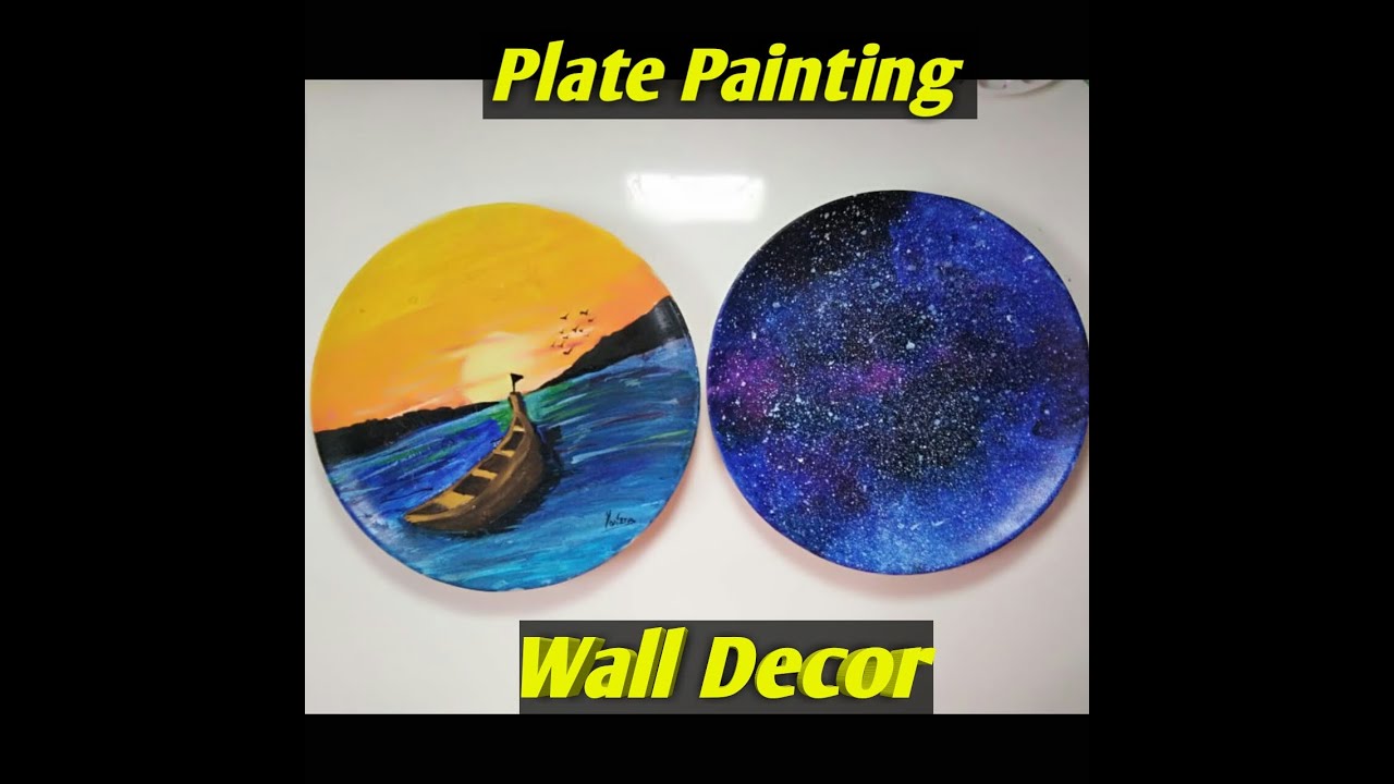 Painting in a plate How to paint a plate for wall decor Yonit