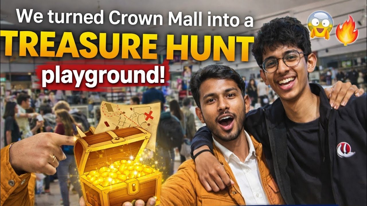 We turned Crown Mall into a TREASURE HUNT playground😱🔥|"BBDU College Life" 