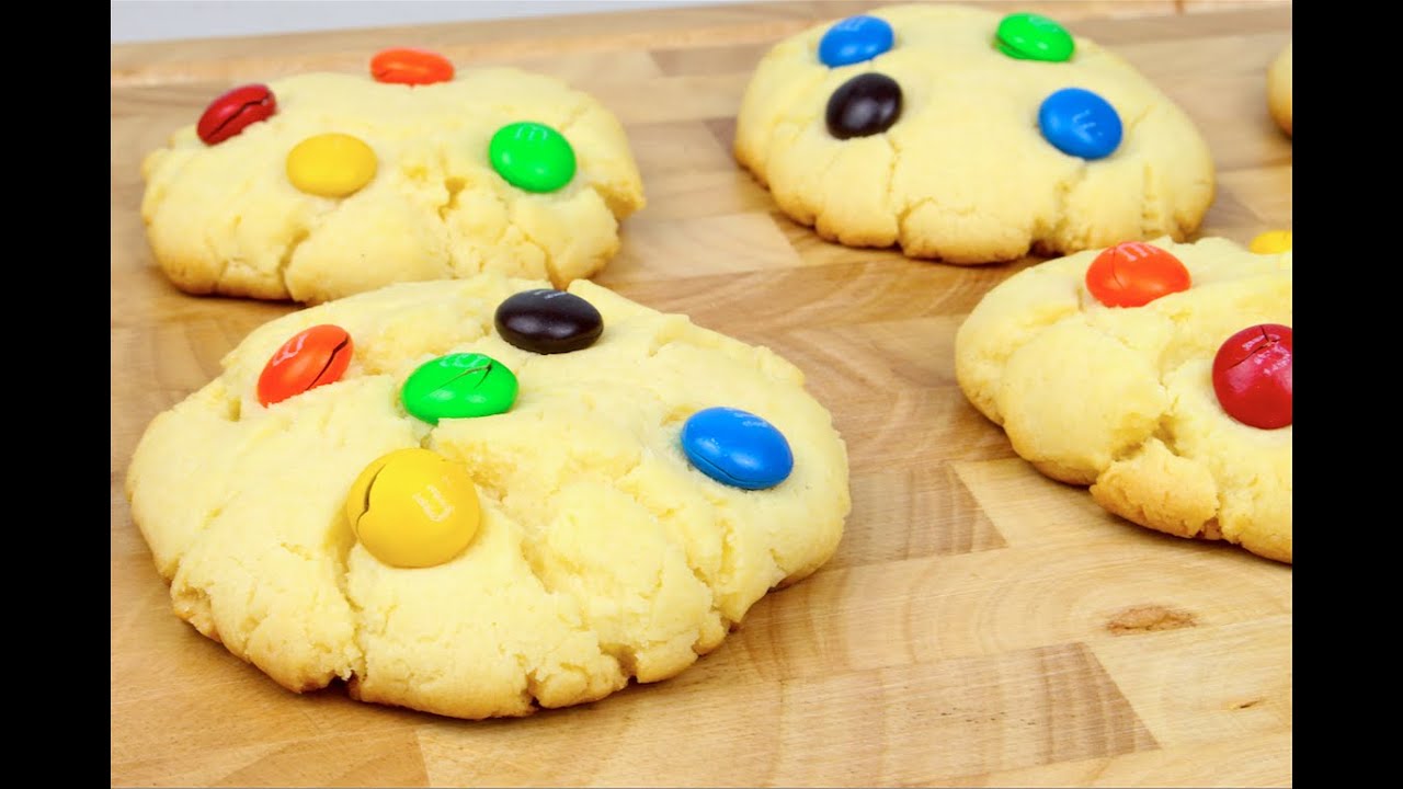 Easy big batch M&M cookies - Recipe by VJ cooks - Plus Video