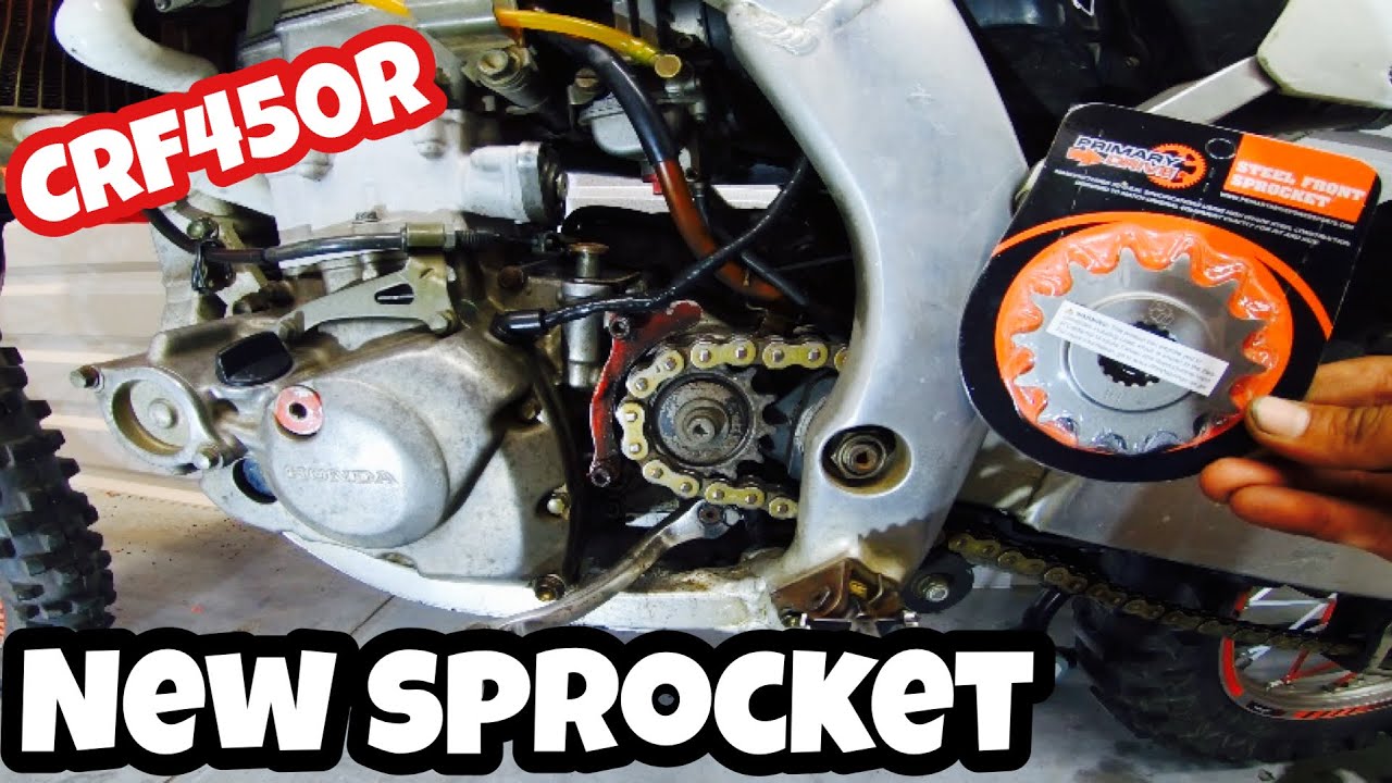 HOW TO CHANGE FRONT SPROCKET ON CRF450R🔥 | Christian Arroyo - YouTube