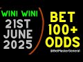 Football Prediction Today 21-06-2025 | Betting Tips Today | Soccer Predictions today | Football Tips