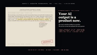 Your AI Outputs Are Products Now. Your Architecture Is Your Defense. | Veriprajna