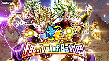 CARNIVAL LR TAG SSJ2 KALE & CAULIFLA VS. CHALLENGE THE LIMITS! FESTIVAL OF BATTLES! (Dokkan Battle)