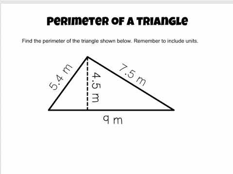 Perimeter of a Triangle