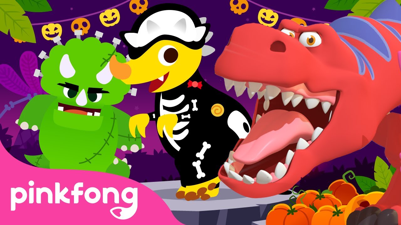 ⁣Halloween khủng long🦖đặc biệt |+Tuyển tập | Bài hát Halloween | Pinkfong! Cá mập con -Nhạc thiếu nhi