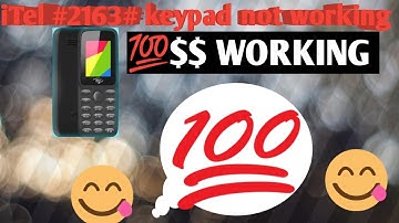 itel 2163 keypad solution | keypad problem | keypad not working | 1 2 3 keywords note working