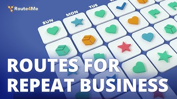 Route Planning for Repeat Business with a Recurring Schedule