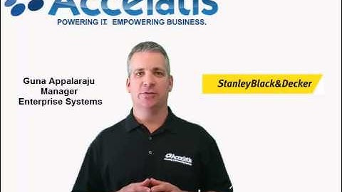 Accelatis Invitation for our Stanley Black & Decker Webinar