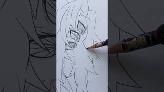 Drawing Kokushibo With One Pencil Stroke