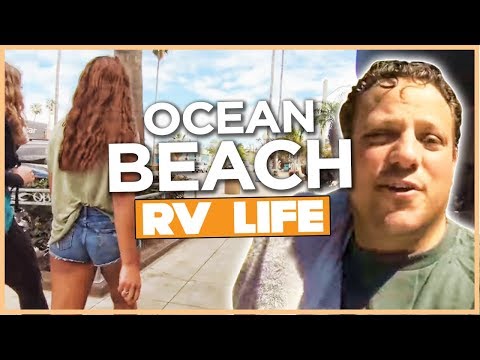 Ocean Beach San Diego Stealth Camping In A RV Roof Top AC Shroud Replacement & Back To Pio Pico RV R