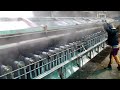 Mass Production Process of Making Knit Cardigans with Endless Threads in Korea Factory.