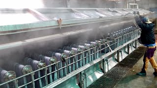 Mass Production Process of Making Knit Cardigans with Endless Threads in Korea Factory.