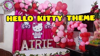 Hello kitty theme design birthday party decorations