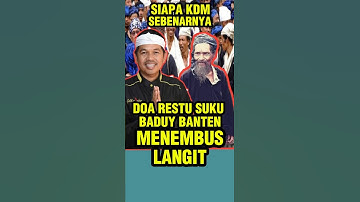 DOA RESTU SUKU BADUY BANTEN MENEMBUS LANGIT #dedimulyadi