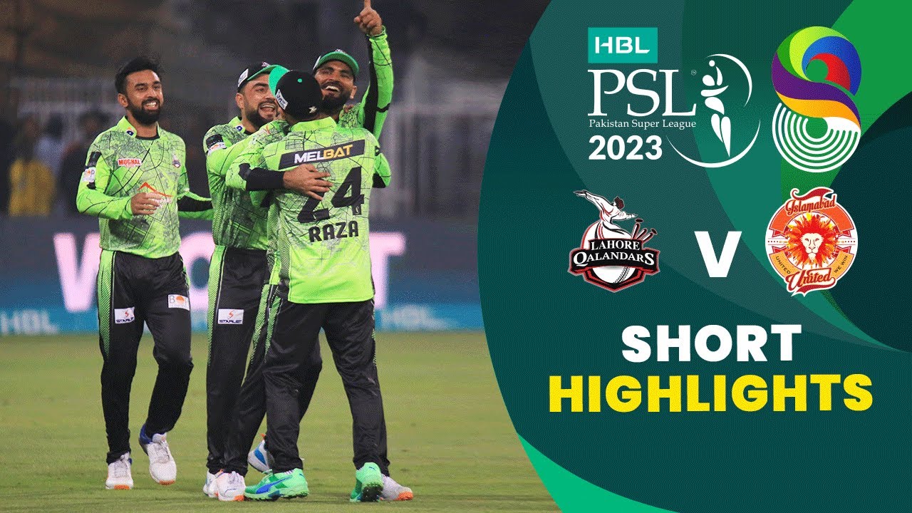 Short Highlights Lahore Qalandars vs Islamabad United Match 16 HBL PSL 8 MI2T
