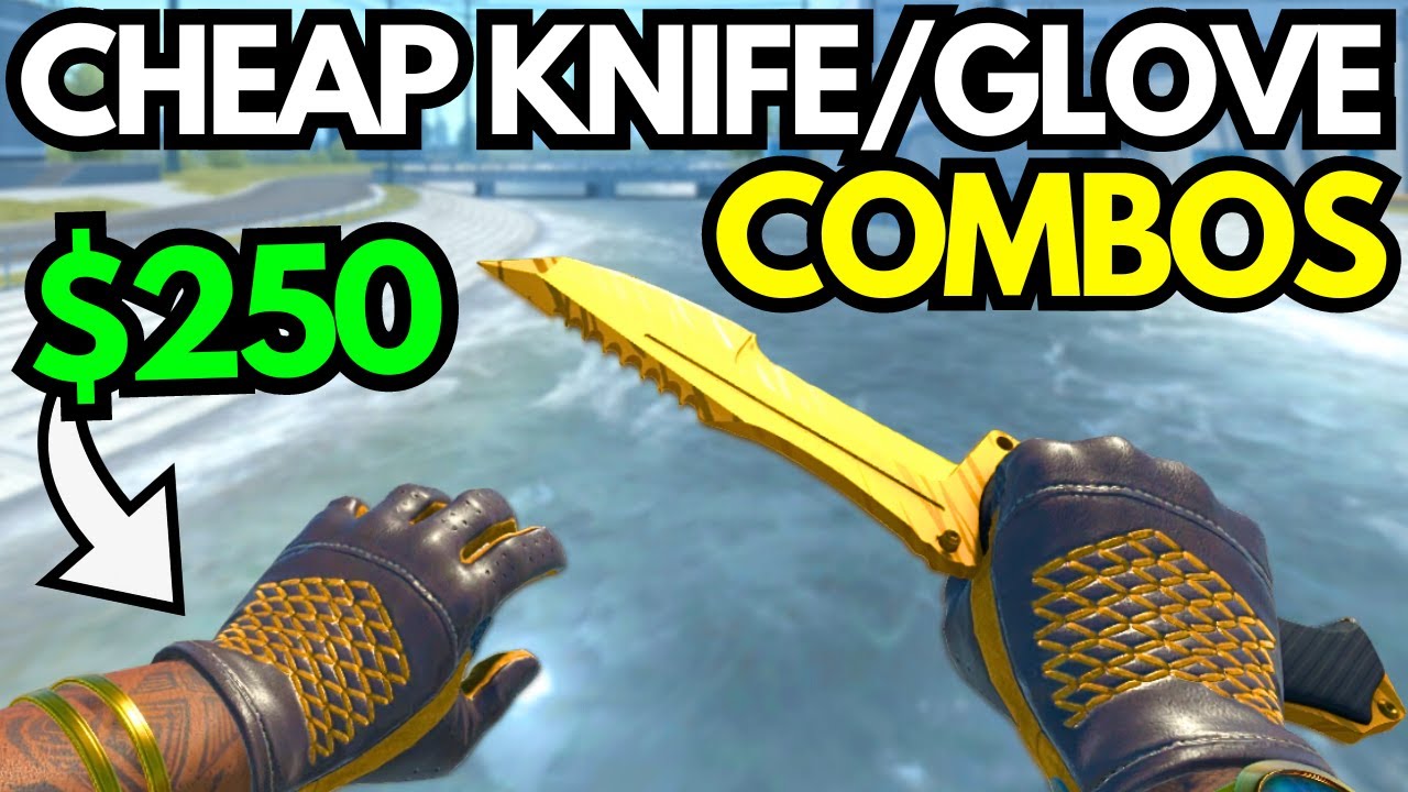 BEST CHEAP CS2 KNIFE & GLOVE COMBOS in 2024 (BUDGET KNIFE + GLOVES COMBO  Under 350$) 