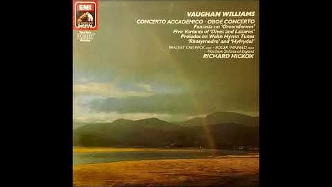 Vaughan Williams : Concerto in D minor for violin & string orchestra 