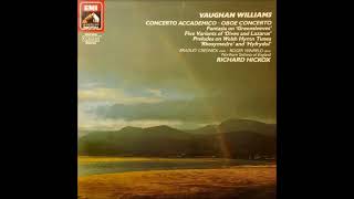 Vaughan Williams : Concerto in D minor for violin &amp; string orchestra &#39;Concerto accademico&#39; (1924-25)