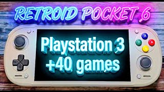 Retroid Pocket 6 tested +40 PlayStation 3 games