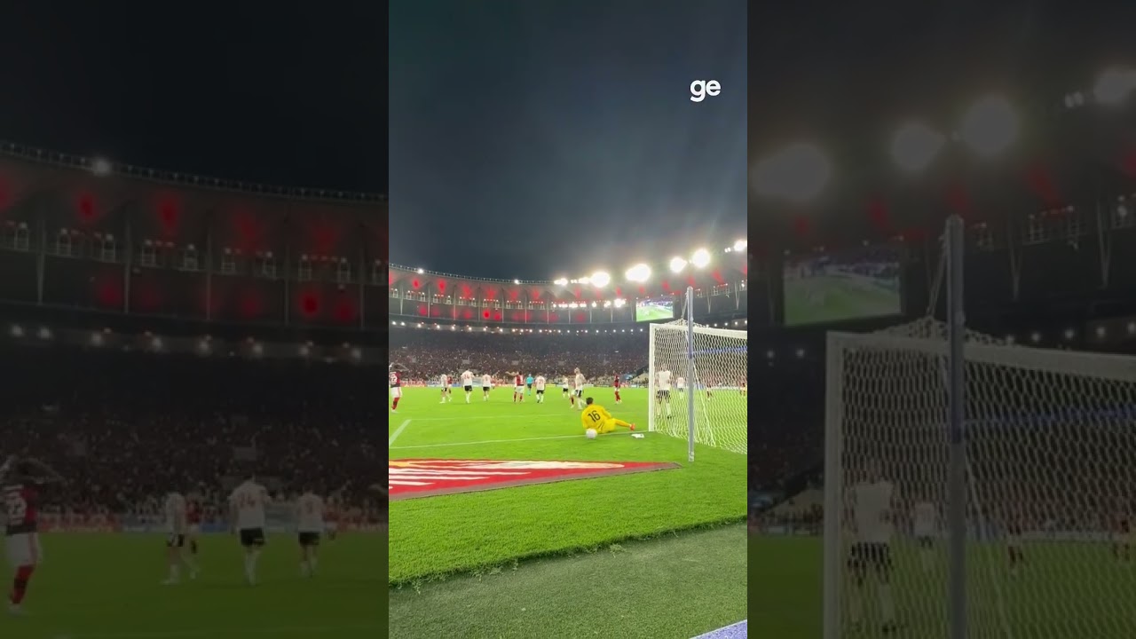 A TORCIDA DO FLAMENGO GRITOU GOL NA FALTA DO LÉO PEREIRA | #shorts | ge.globo