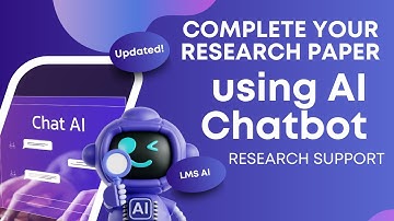 Complete your Research Paper using AI Chatbot | AI Tool for Research Support | LMS AI Tool
