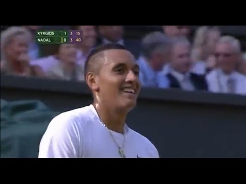 Nick Kyrgios hits 'shot of the year' v Nadal - Wimbledon 2014