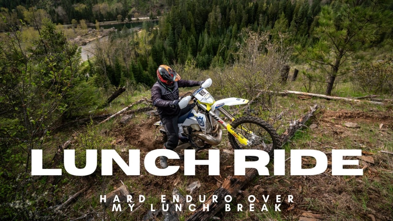 DIRTBIKING over my LUNCH BREAK... Was this a bad idea!?