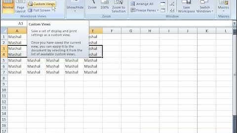 MS Excel 2007 Part 23) View Menu in Dari / Farsi Omar Akbari