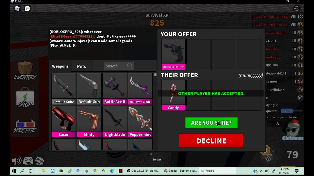 Trading for Candy! MM2 Trading YouTube